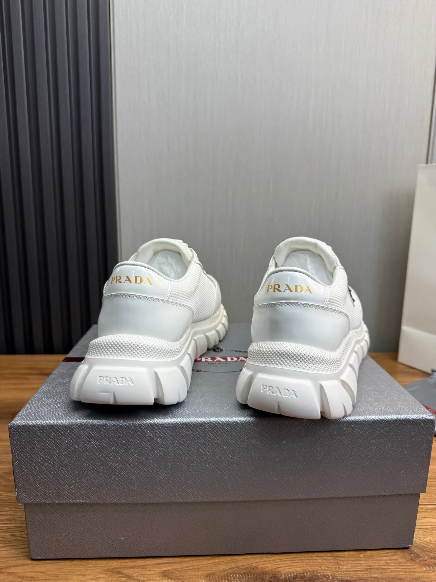 Men's shoes 💰580💰 [PRADA] Popular men's shoes shipped 👏Official website synchronization ⬆️Original cowhide fabric + cowhide lining, 1⃣️:1⃣️reproduction, original sole, 38-45 (45. Customized, non-refundable)